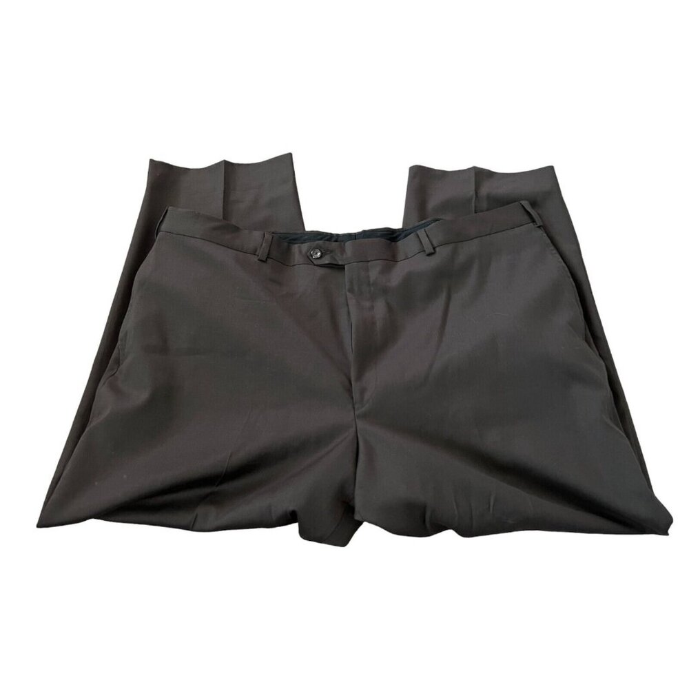 Jos A Bank Signature Collection Mens Ankle Trousers Pants Brown Straight Leg 43W